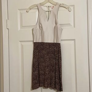 G by guess white/cheetah dress